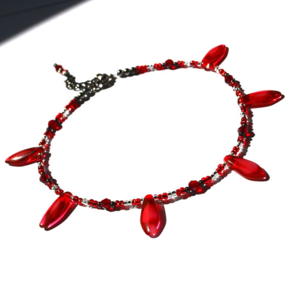 Crystal Fringe Ankle Bracelet Anklet Boho Festival
